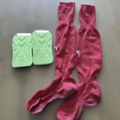 レガース　ヒュンメル　サッカー　ソックス　プーマ　赤　フットサル　23 24