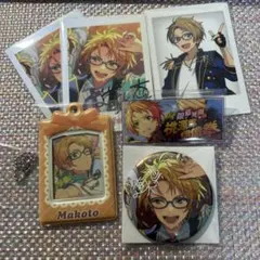 あんスタ　遊木真　10周年缶バッジ　ぱしゃっつ ミニカードフォルダー　バナコレ