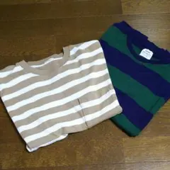 【GU】【coen】ボーダーTシャツ L