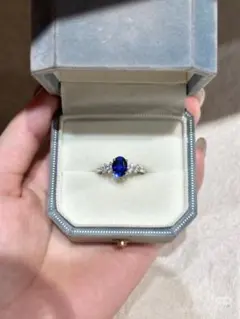 天然ブルーサファイア 1.25ct シルバーリング 職人ハンドメイド - メルカリ