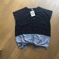 変形Tシャツ 裾結び フリーサイズ