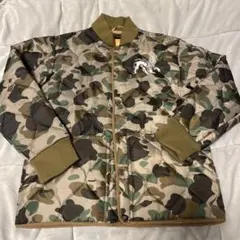 迷彩 カモフラ柄 ライオンプリント ブルゾン ライトダウン