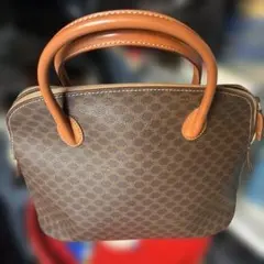 CELINE マカダム ハンドバッグ　ヴィンテージ縦24cm横32cm幅13cm