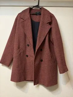 Bershka チェック ジャケット コート XS-S