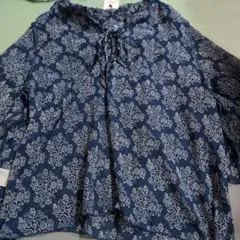 asknowas ネイビー 花柄 チュニック 15サイズのサムネイル