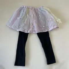 エニィファム　リボン付きチュールスカート スパッツ付き　スカッツ　110