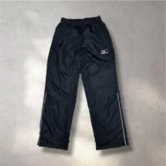 ミズノ ウインドブレーカー パンツ M 黒 裏メッシュ 裾ジップ ジャージのサムネイル