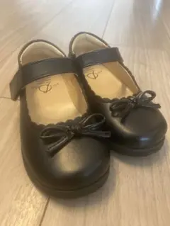 西松屋　ブラック フォーマルシューズ 女の子　15cm