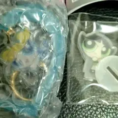 パワーパフガールズ 2点セット ゆらゆらキーホルダー C まめキャラスタンド C