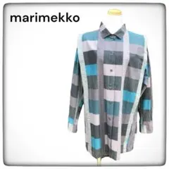 レア マリメッコ marimekko 総柄 コットン シャツ ジャケット 40のサムネイル
