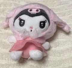 サンリオ　クロミ　たれ耳ゴシックフード　 ぬいぐるみ　ピンク