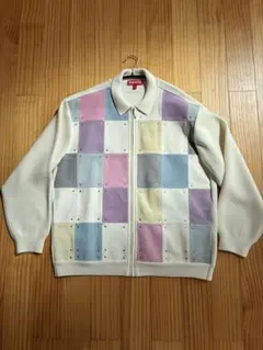 supreme studded suede zip up cardigan XLのサムネイル