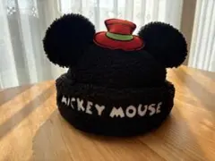 ディズニー ミッキー キャップ 帽子 54cm コーデュロイ　美品　キッズ　子供