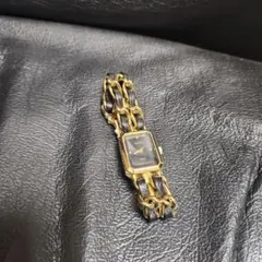 レディース ゴールド 腕時計 スクエア