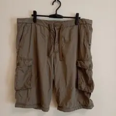 UNIQLO メンズ カーゴショートパンツ ブラウン XL