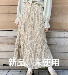 【未使用】apres jour 花柄クリンクルスカートのサムネイル