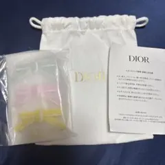 DIOR ノベルティ リボン　ヘアピン　ポーチ付きのサムネイル