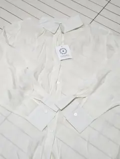 aimoha 長袖 シアーシャツ ホワイトのサムネイル