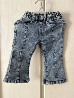 キッズ　子供　デニム　フレアパンツ（ゴムウエスト）ジーンズ