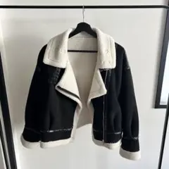 ライダース ムートンコート