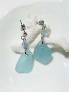 ☆シーグラスのピアス☆ バラ売りOK
