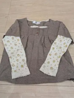 110　anyFAM 重ね着風長袖カットソー