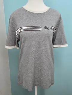 【美品】バーバリーブラックレーベル Tシャツ グレー サイズ2のサムネイル