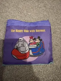 ディズニーランド　カプセルトイ　エコバッグ　ベイマックス柄