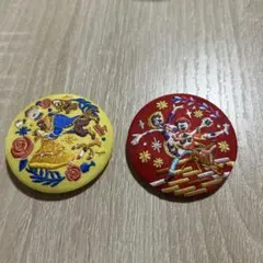 Biscuit ディズニー　刺繍　バッジ　美女と野獣　リメンバーミー