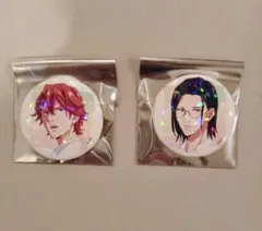 黄昏アウトフォーカス　ホログラム缶バッジセット　仁&義一