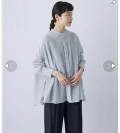 かぐれ リネンクルーネックシャツカーディガン yoli evam eva - メルカリ