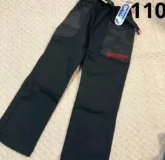 新品　OUTDOOR 長ズボン 裏起毛パンツ　110 黒 ユニクロ　ブリーズ