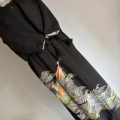 留袖リメイク ボレロ付きワンピース