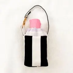 ハンドメイド ♡ モノトーンストライプ柄 手ピカジェルホルダー