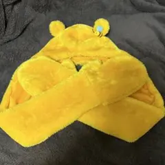 【わけあり】ディズニー　くまのプーさん　ファンキャップ　マフラー