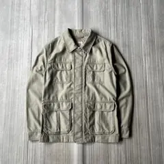 GAP フィールドジャケット ミリタリー ジップアップ XS カーキ ギャップ