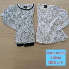 petit main 長袖カットソー 110cm 2枚セット