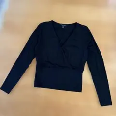 BANANA REPUBLIC ブラックラップトップス Sサイズ