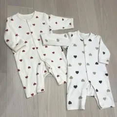 西松屋 ハート柄ロンパース