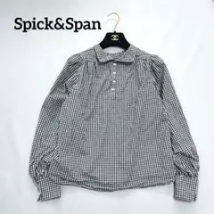 Spick&Span　襟付き　ギンガムチェック　長袖　ブラウス　綺麗め✨️のサムネイル