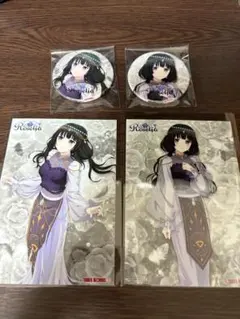 新品 Roselia タワレコ特典 白金燐子 缶バッジ2個、ブロマイド2枚 