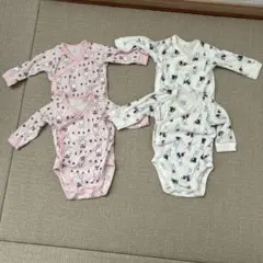 ユニクロ ボディスーツ 前開き 長袖 70 ミッフィー 4枚セット