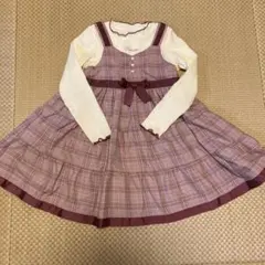 axes femme kids ドッキングワンピース　　120