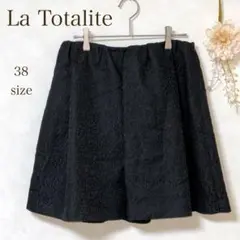 【ラトータリテ 】ミニスカート 黒 ジャガード　ベイクルーズ　カジュアル