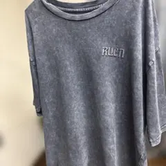 RVCA ピグメントダイ Tシャツ Mグレー　デカT