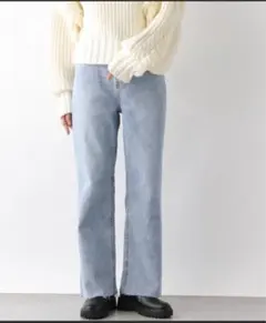 レプシィム　ストレッチセミフレアデニムパンツ