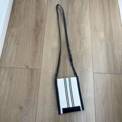 ストライプデザイン ショルダーバッグ