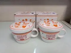 【新品未使用】ディズニー ミッキー ミニー マグカップ 蓋付き 2個セット ペア
