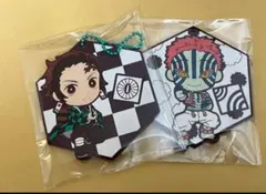 竈門炭治郎　猗窩座　一番くじ　ラバーストラップ　⚠︎猗窩座ボールチェーン無し