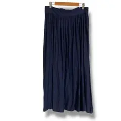 Bou Jeloud ネイビー フレアロングスカート サイズ38 Mサイズ相当